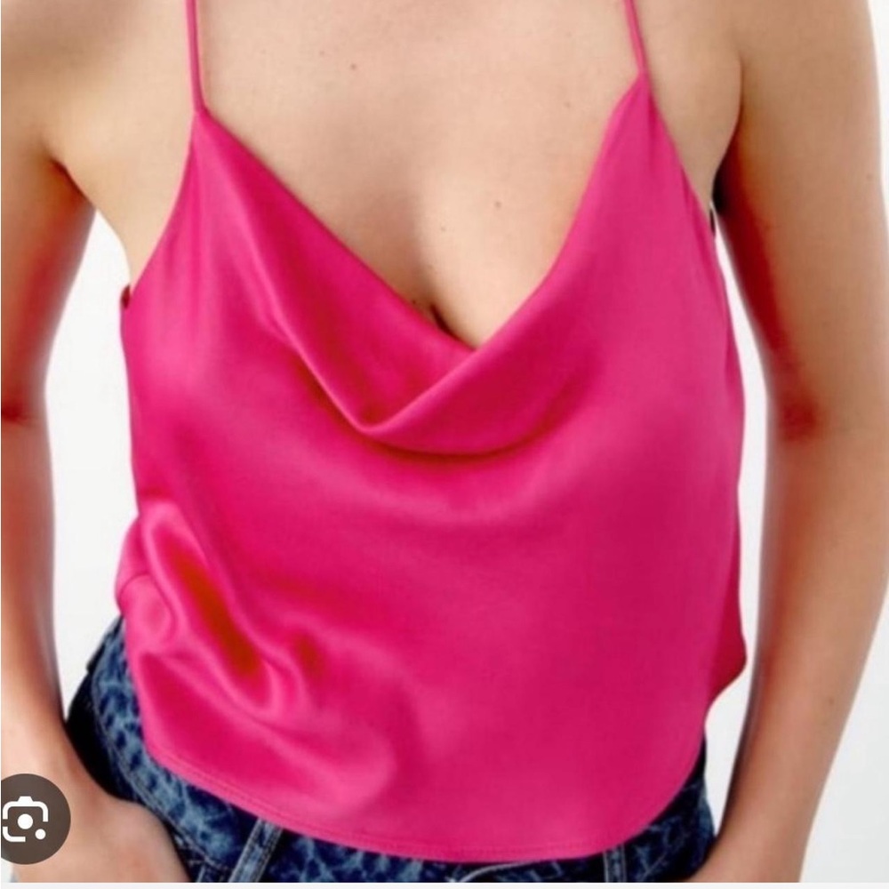 Pink Zara Satin Top
